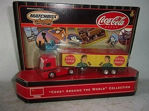 Matchbox "Coke Around the World" Mercedes-Benz Actros Coca-Cola Tractor Trailer - Picture 1 of 3