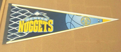 Denver Nuggets basketball regular pennant 2008 - 2018 logo NBA Cover