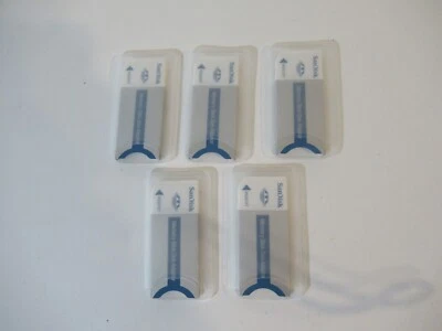Five SanDisk Genuine Camera Memory Stick Duo Adapter New Old Stock - Image 1 of 4