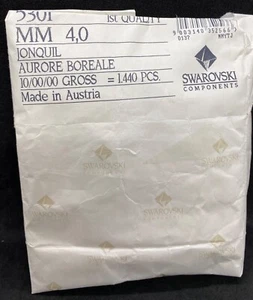 X 2682 Cristaux SWAROVSKI ORIGINAUX 5301 BICONE BICONO 4Mm Jonquil No 720 1440 - Photo 1/4