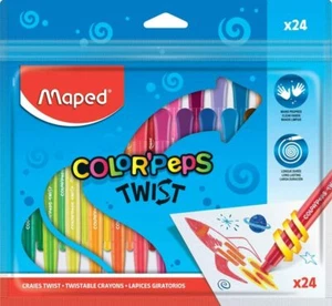 Maped Colouring Crayons Color'Peps Twist 24pk - Picture 1 of 3