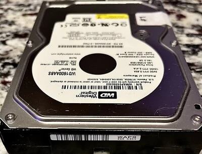 Western Digital 160GB 7200RPM 3Gbps 3.5" SATA HDD SD Hard Drive WD3200AAJS - Image 1 of 4