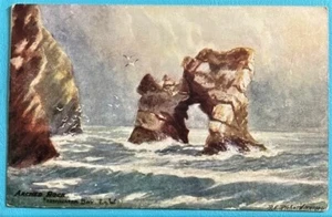 Arched Rock Freshwater Bay Isle of Wight Tuck's Oilette Postcard Posted 1904 - Picture 1 of 2