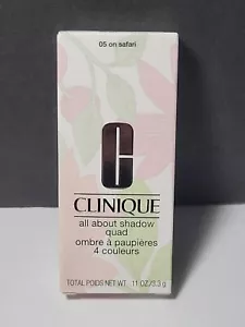 CLINIQUE all about shadow quad #05 ON SAFARI .11OZ/3.3g NIB - Picture 1 of 7