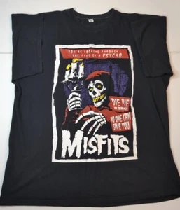 MISFITS Eyes Of A Psycho/Die Die My Darling PUNK Graphic T-Shirt Sz Mens XL P6 - Picture 1 of 11