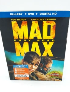 Mad Max: Fury Road Blu-Ray DVD 2015 With Slip Cover Action Adventure Tom Hardy - Picture 1 of 2