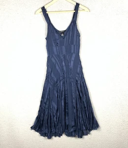 Vestido Arden B Pequeño 100% Seda Midi Semi Transparente Dobladillo Fray Hada Mágica Oscura - Imagen 1 de 17