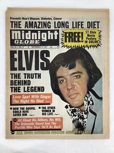 Midnight Globe Tabloid Magazine Elvis Presley 9-13-1977 - Bild 1 von 4