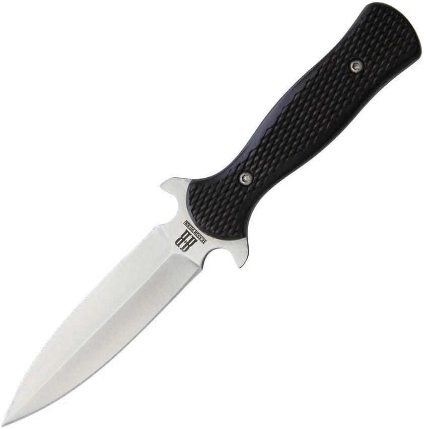 Rough Rider Black Handle 440 Stainless 7" Fixed Blade Boot Knife 1810