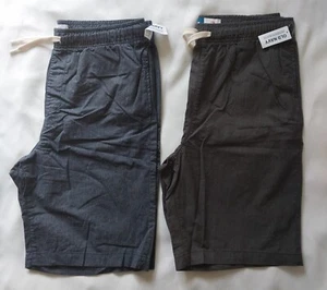 Old Navy Drawstring Chino Jogger Shorts Boys Size L Plus Gray Blue 2-Pack ~ New - Picture 1 of 8