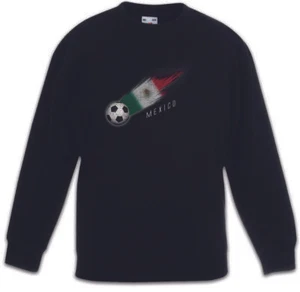 Mexico Football Comet I Kinder Pullover Pulli Mexiko Flagge Fußball Fahne - Picture 1 of 1