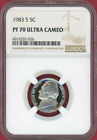Click now to see the BUY IT NOW Price! :1983 S 5C JEFFERSON NICKEL PROOF NGC PF 70 ULTRA CAMEO TOP POP HIGHEST GRADES