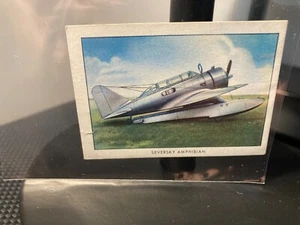 Seversky Amphibian #48 Airplanes Series 1940-1942 Wings Trading Card T87 - Picture 1 of 2
