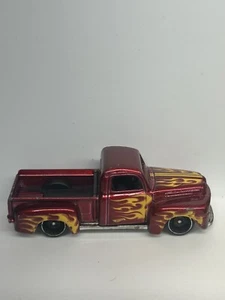 49 Ford F1 HW Flames 2018 # 85/365 FJW63 paquete sellado # 4/10 rojo con ruedas negras - Imagen 1 de 8