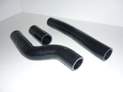 Black Silicone Radiator Hose Kit for the Hyundai Genesis Coupe 4-cyl Turbo - Image 1 of 4