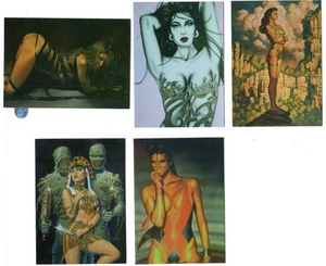New American Pin-Ups - promo card lot - 5 cards [Comic Images 1997] - Picture 1 of 1