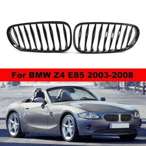 Paar Links+Rechts Grill Kühlergrill Schwarz Glanz Nieren Für BMW Z4 E85 03-08 - Bild 1 von 6