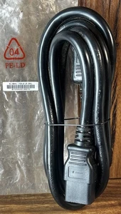C19 To C20 6ft Power Cord IEC 60320 20A 250 V 12 AWG CBL-0223L - NEW SEALED - Picture 1 of 4