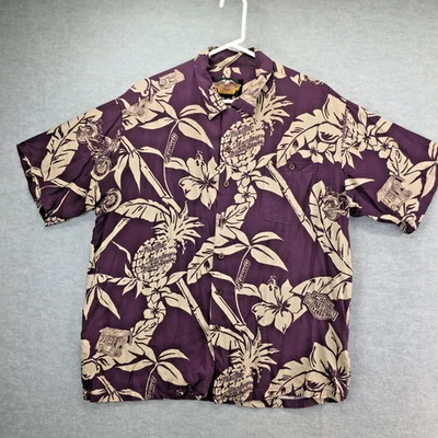 Camisa Harley Davidson Pacific Hawaiana Para Hombres XL Motocicleta Hecha en Hawai EE. UU. Foto 1 de 4