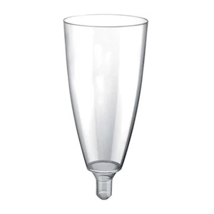 Glasses Flute Transparent Reusable 120 cc 20 pcs - GoldPlast - WITHOUT Stem - Picture 1 of 1