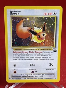 Eevee #11 Black Star Promo Holo⭐️w/SWIRL🔥NM-MINT😱🔥 - Picture 1 of 11