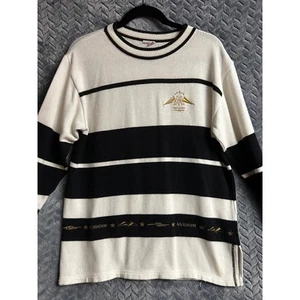 Nautical theme Pullover Lightweight Sweater Size 14 Cruise Boating Shoreside - Picture 1 of 5