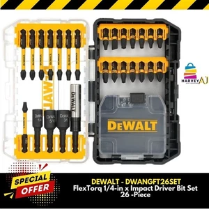 DEWALT DWANGFT26SET FlexTorq 1/4-in x Impact Driver Bit Set 26-Piece - Picture 1 of 4