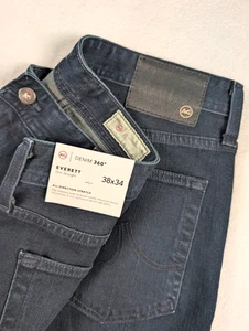 AG Adriano Goldschmied Everett Slim Straight Jeans Men 38x34 Dark Wash Denim 360 - Picture 1 of 11