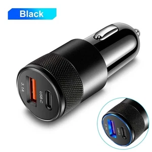 3.1A USB Car Charger – Type-C Fast Charging Adapter PD Socket for Xiaomi Huawei - Picture 1 of 7