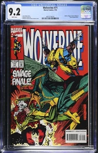 Wolverine #71 CGC 9.2 [Marvel 1993] Jubilee Rogue Storm Bishop Sauron Auftritt - Bild 1 von 2