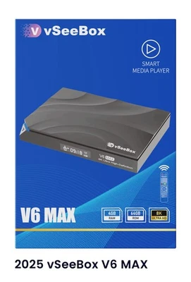 New VSEEBOX V6 MAX Streaming Box AUTHORIZED DISTRIBUTOR - Image 1 of 4