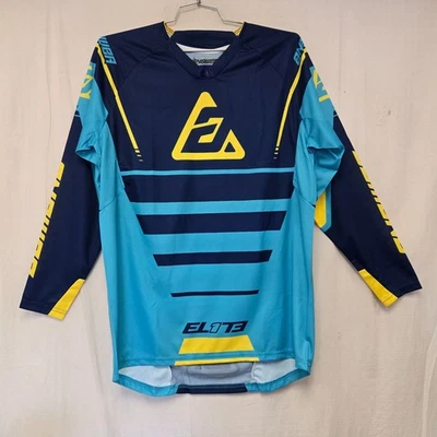 ANSR Answer Racing Elite Off-Road MX Jersey Blue/Yellow Men's Large CLOSEOUT Foto 1 de 2
