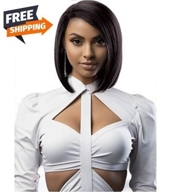 BlisSource 100% Premium Fiber Angela Lace Wig 13x4 Lace Part 9" UK Free Ship