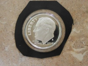 2014-S 90% Silver DIME - light toning on reverse side - 10C from silver set - B8 - Bild 1 von 4