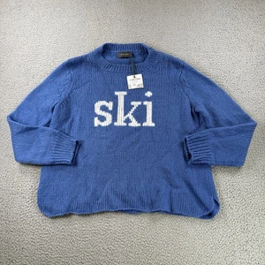 Wooden Ships Pullover Damen M blau Ski Rundhals Mohair Wollmischung weich kuschelig Neu mit Etikett - Bild 1 von 11