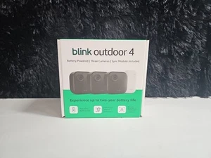 Blink Outdoor 4 Wireless smart security camera 2 Yrs battery life 1080p 3 Camera - Picture 1 of 10
