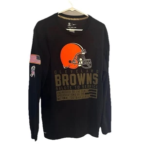 Cleveland Browns Salute To Service Nike Longsleeve Shirt Mens Large Dri Fit, EPC - Picture 1 of 9