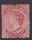 Turks Is....  1891  1D, Sg49   Mint (Paper Hinge)