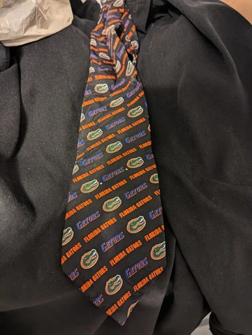 University Of Florida Gators 100% Silk Tie Vintage Cover