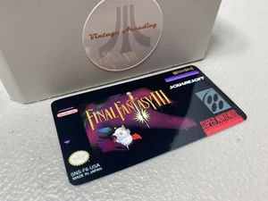 Final Fantasy III (SNES) Super Nintendo Ersatzspiel Etikett - Bild 1 von 1