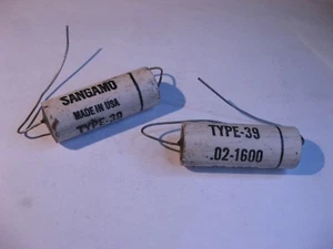 Condensador de carcasa de cerámica Sangamo tipo 39 .02uF 1600VDC 0.02 - NOS Cantidad 2  - Imagen 1 de 2