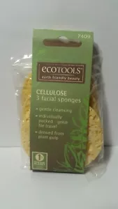Eco Tools Cellulose Facial Sponges 1 Pack of 3 Gentle Cleansing - Picture 1 of 12