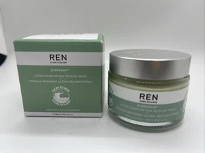 NIB Ren Clean Skincare Evercalm Ultra Comforting Rescue Mask-Full Size 1.7oz! - Picture 1 of 2