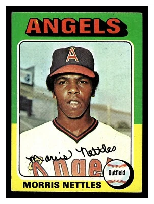1975 TOPPS MINI BASEBALL MORRIS NETTLES #632 ROOKIE CARD ANGELS HIGHER HI GRADE - Image 1 of 2