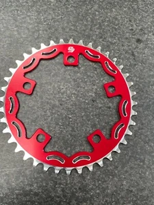 Snap BMX Products Series II 110mm 5 bolt Chainring - 40t Red - Picture 1 of 2