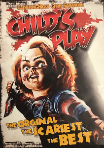 1988 Childs Play Movie Poster Print Chucky Andy Barclay My Buddy 🔪🍿
