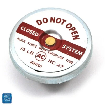 69-72 Buick Olds w/coolant recovery OE Style Radiator Cap 15 LB RC-27 RC27 RC 27 - Image 1 of 3