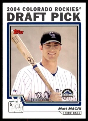 2004 TOPPS TRADED MATT MACRI COLORADO ROCKIES #T90 - Image 1 of 2