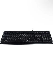 Logitech K120 Wired Keyboard: Windows, Full-Size, Plug & Play & Spill-Resistant - Picture 1 of 6
