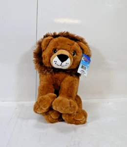 Vintage 2001 Plush Lion “The Bear Factory” Dark Brown Realistic Soft 12" - Picture 1 of 3